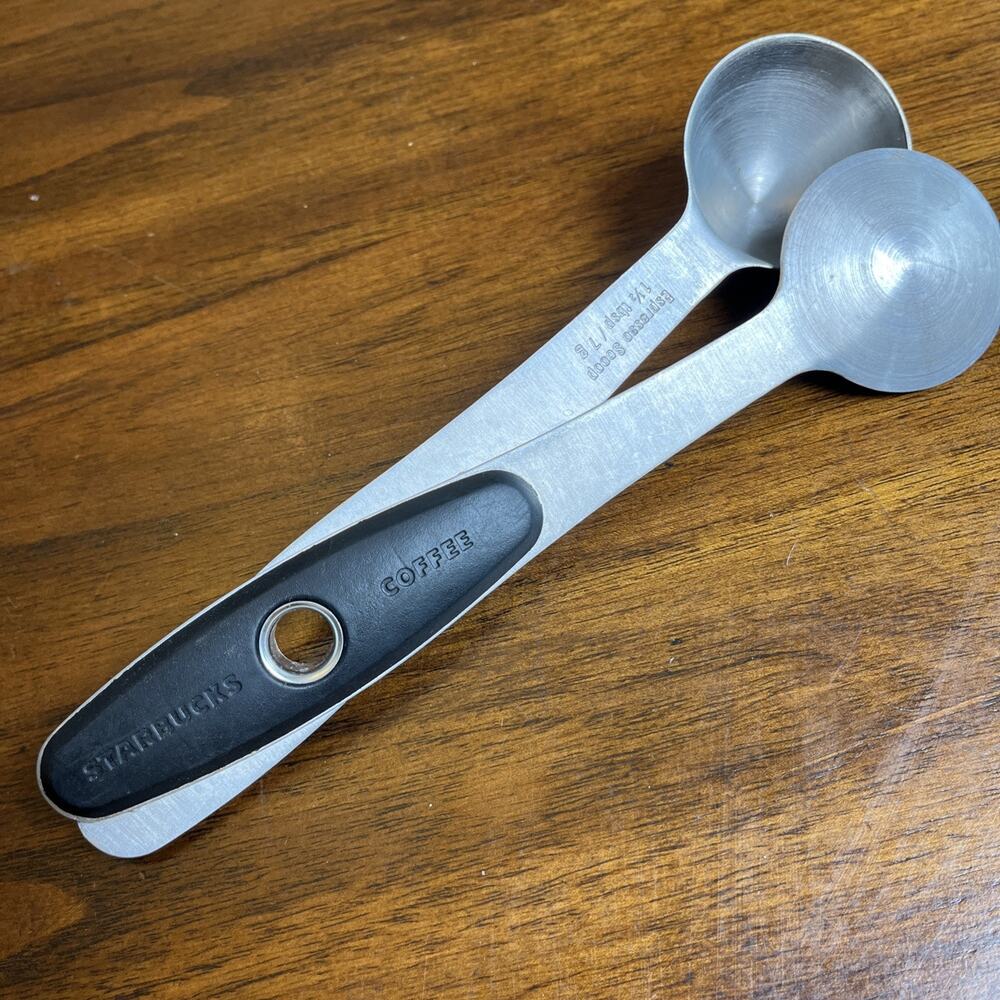 Starbucks Espresso 1.5 Tbsp/7 G Measuring Scoop & Latté Spoon Duo BaristaTool